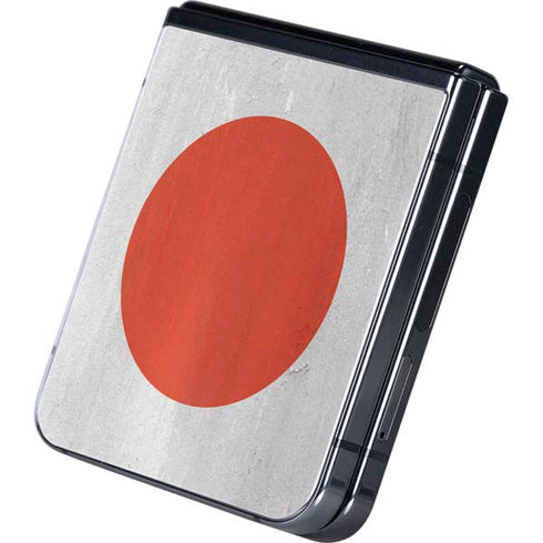 Japanese Flag Distressed Galaxy Z Flip5 5G Skin